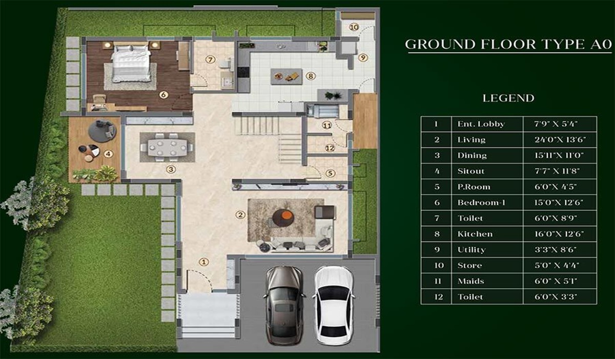 Purva Sparkling Springs villas Bannerghatta Road, Bangalore Floor Plan