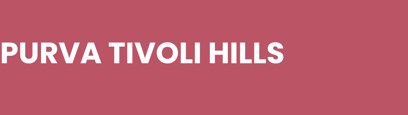 Purva Tivoli Hills Logo